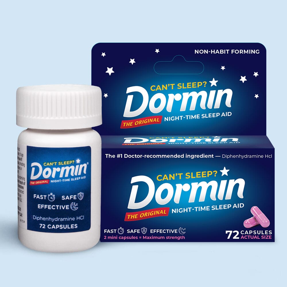 Our Products Dormin OTC Sleep Aid with Diphenhydramine